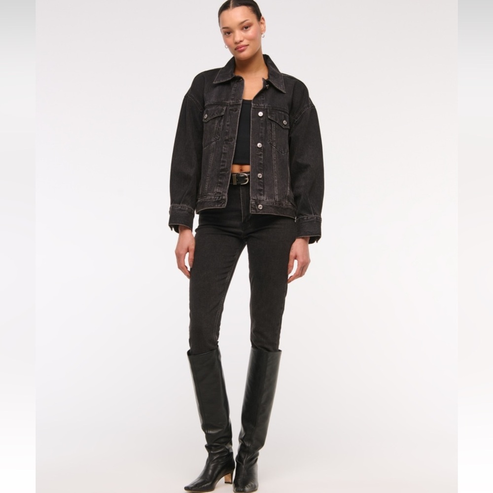 Abercrombie & Fitch High Rise Skinny in Black Size 27
